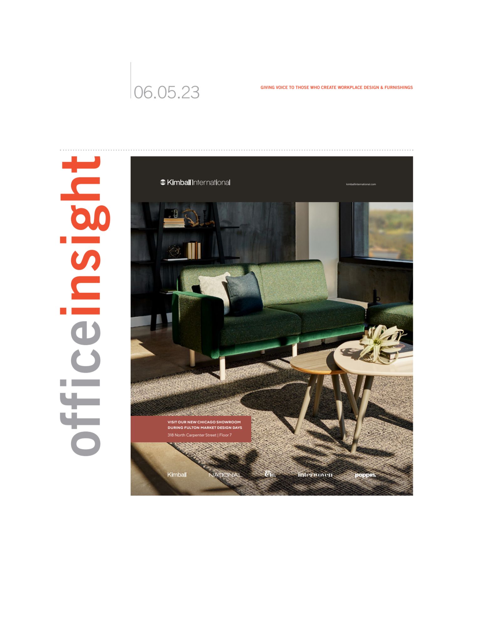 Office Insight Covers Juniper at ICFF 2023