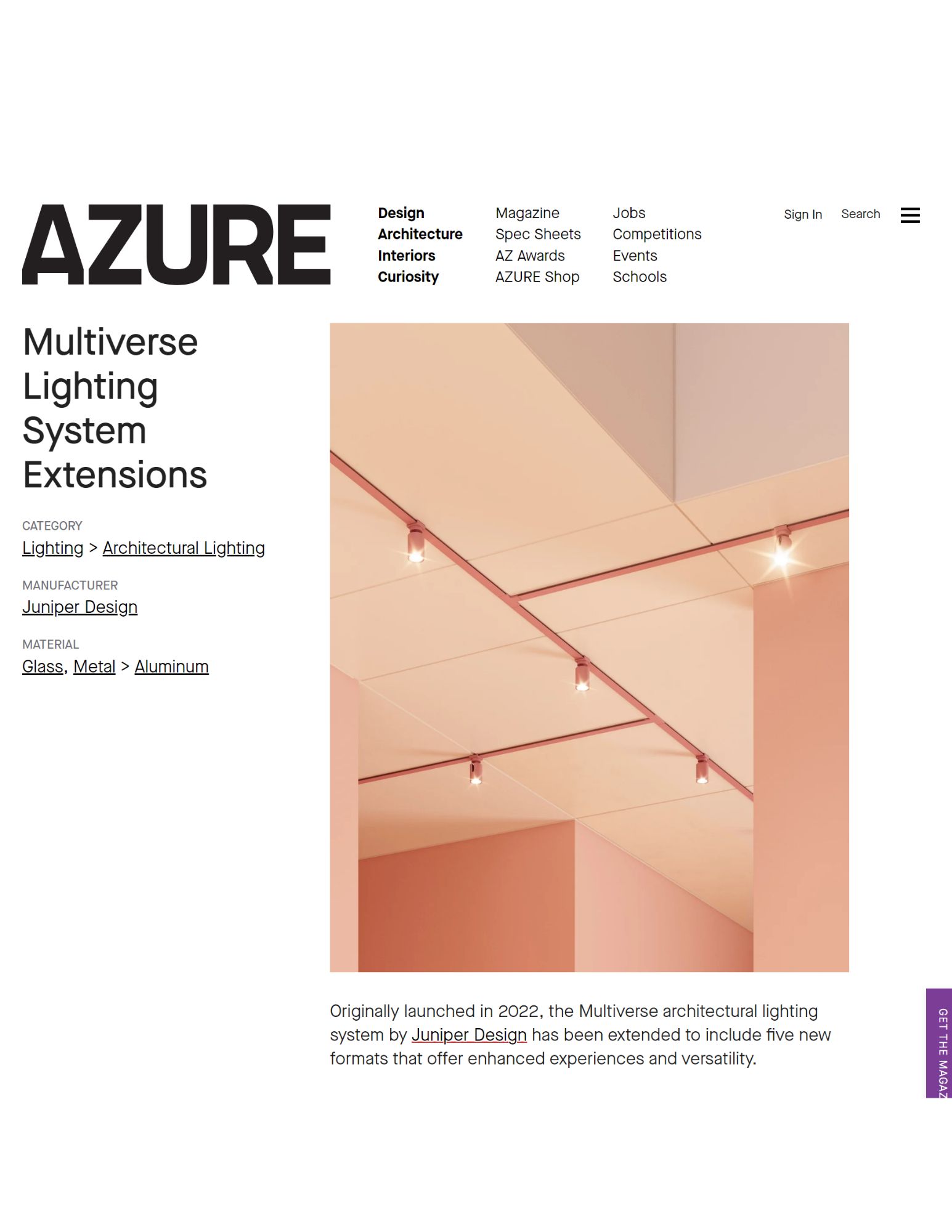 Multiverse® Featured in Azure Magazine