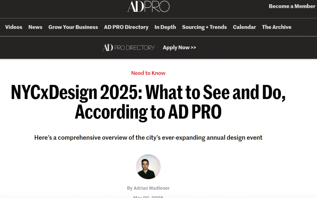 Juniper Featured in AD PRO’s Guide to NYCxDesign 2025
