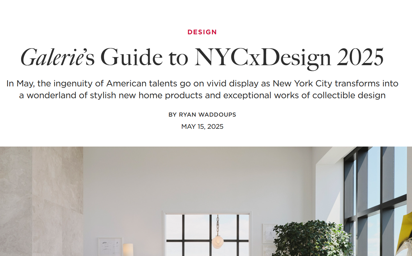 Juniper Highlighted in Galerie Magazine’s NYCxDesign 2025 Guide