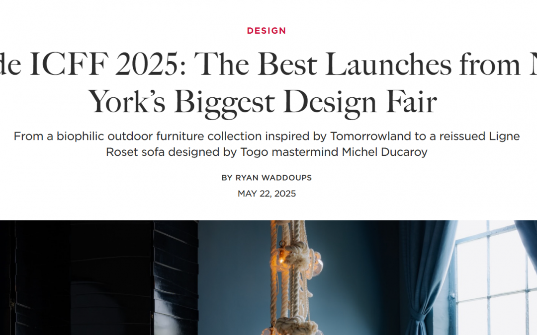 Galerie Magazine: Juniper’s Recharge Lounge Debuts at ICFF 2025