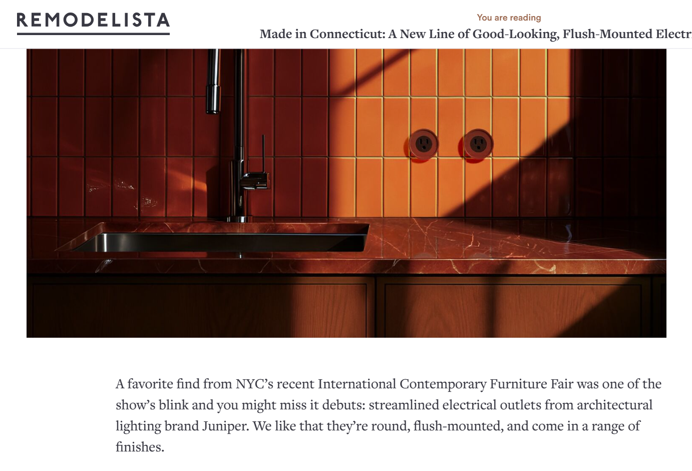 Remodelista Features Juniper’s Ground Control System